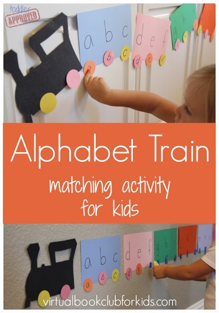 Alphabet Train Matching Activity for Kids