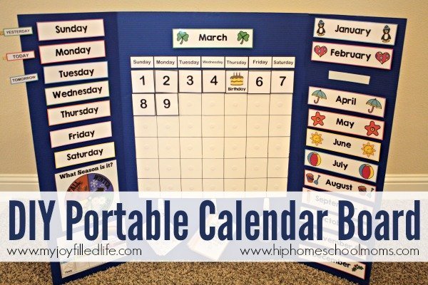 DIY Portable Calendar Board