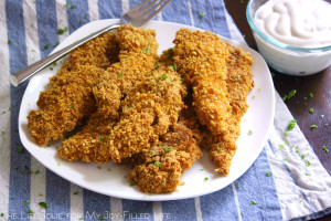 This delicious Corn Flake Crusted Chicken is family-friendly and super easy to make. You get the combination of zesty Ranch seasoning with the crunch of the Corn Flakes. CLick on the photo to read more...