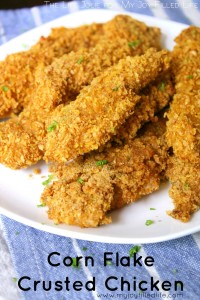 This delicious Corn Flake Crusted Chicken is family-friendly and super easy to make. You get the combination of zesty Ranch seasoning with the crunch of the Corn Flakes. CLick on the photo to read more...