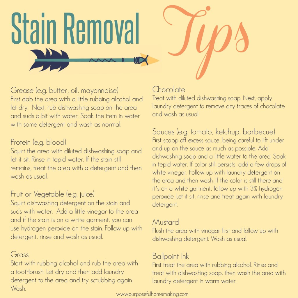 Stain Removal Tips My JoyFilled Life