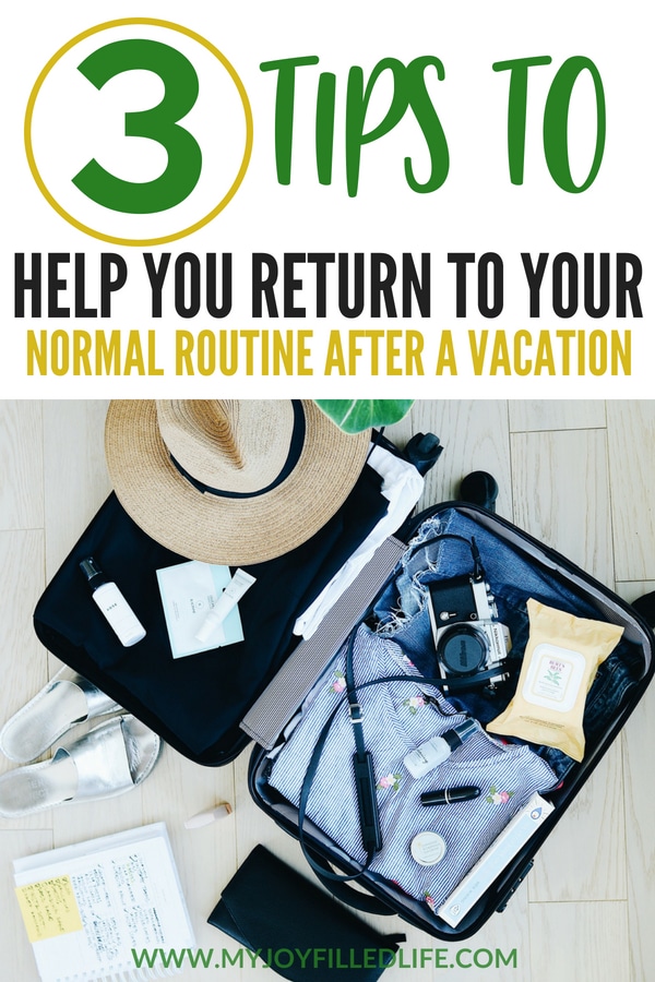 As you return home from vacation, here are some ways to beat 'vacation overwhelm' and return to your regular schedule. #vacation