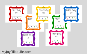 For a fun back to school idea, print this sign and write in your child's school year. Take a picture of them holding the sign and keep it for years to come!