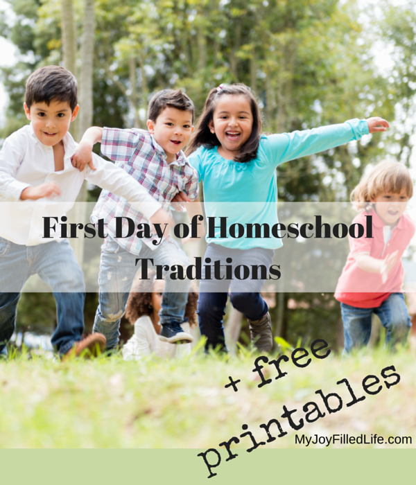 Four really fun ideas for first day of homeschool traditions!