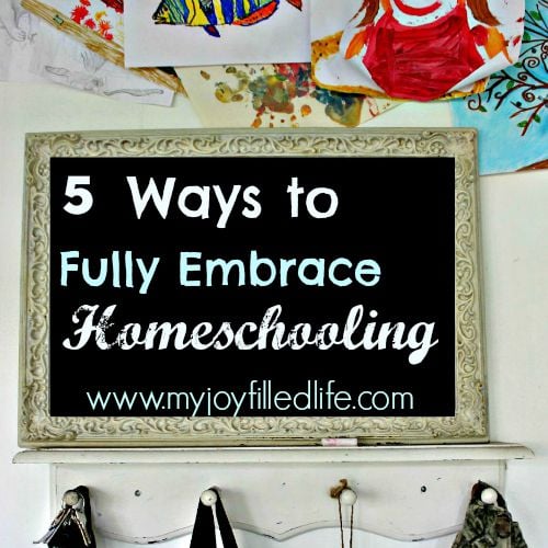 5 Ways to Fully Embrace Homeschooling - My Joy-Filled Life