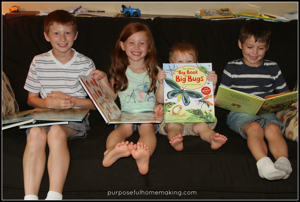 usborne books on couch