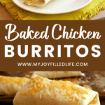 Quick & Easy Baked Chicken Burritos