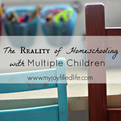The Reality of Homeschooling with Multiple Children - My Joy-Filled Life