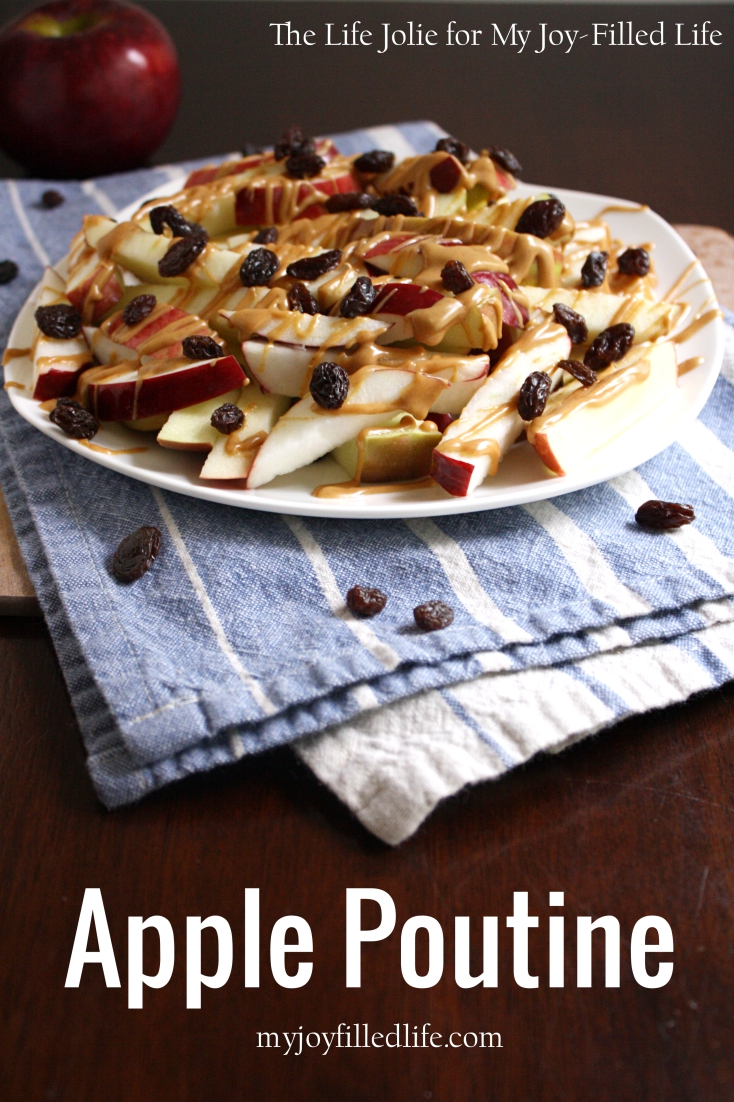 Apple Poutine is such a fun way to make a snack with familiar foods even more fun for your kids! It was super easy to make and the gobbled it up. I'll definitely be making this again!