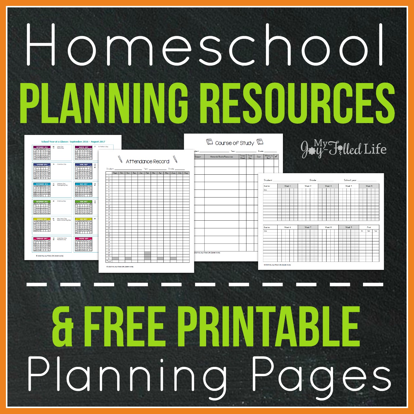 Top Homeschool Planning Resources & FREE Printable Planning