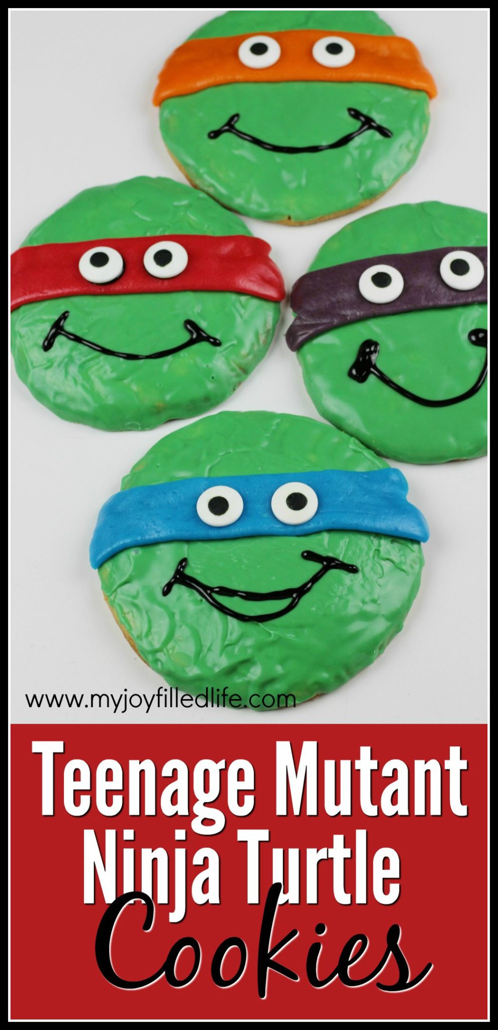 Teenage Mutant Ninja Turtle Sugar Cookies #TMNT