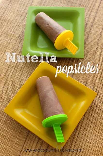 Nutella popsicles