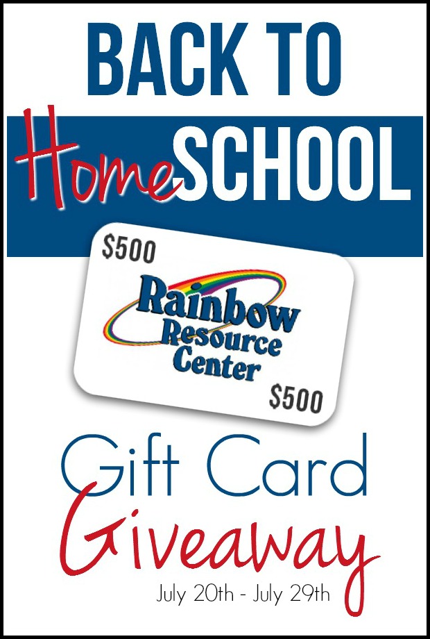 Back to Homeschool Gift Card Giveaway 