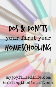 Dos and Don'ts Your First Year Homeschooling: tips for starting homeschool with your kindergartener