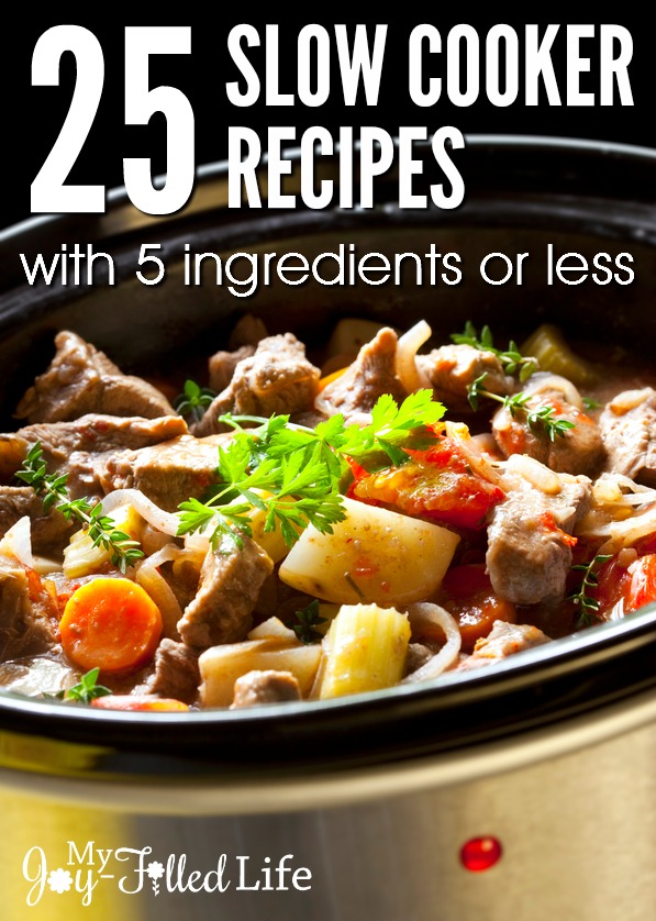 25 Slow Cooker Recipes with 5 Ingredients or Less