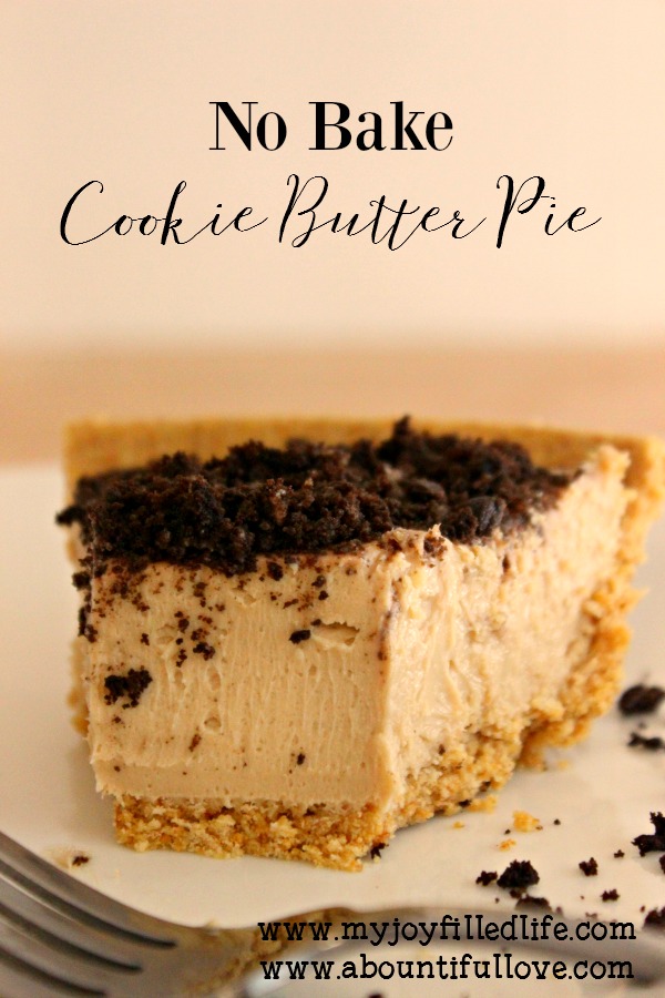 No Bake Cookie Butter Pie