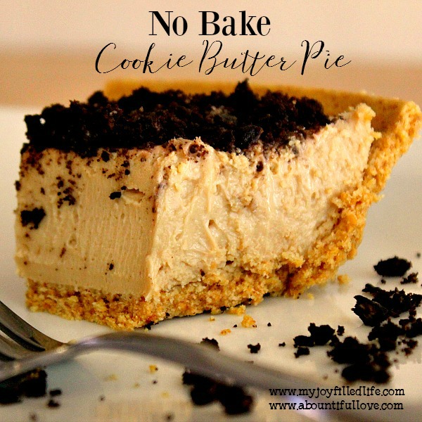 No Bake Cookie Butter Pie Dessert