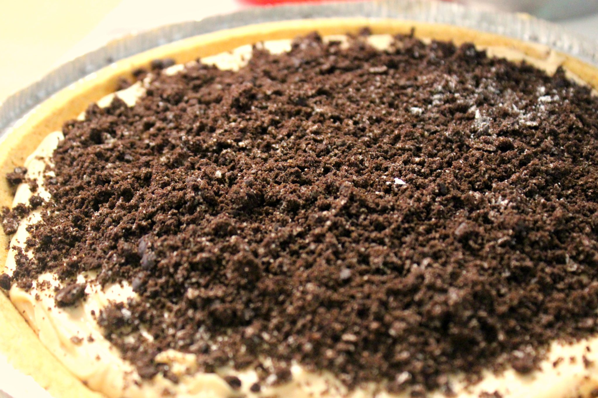 Oreo topped pie