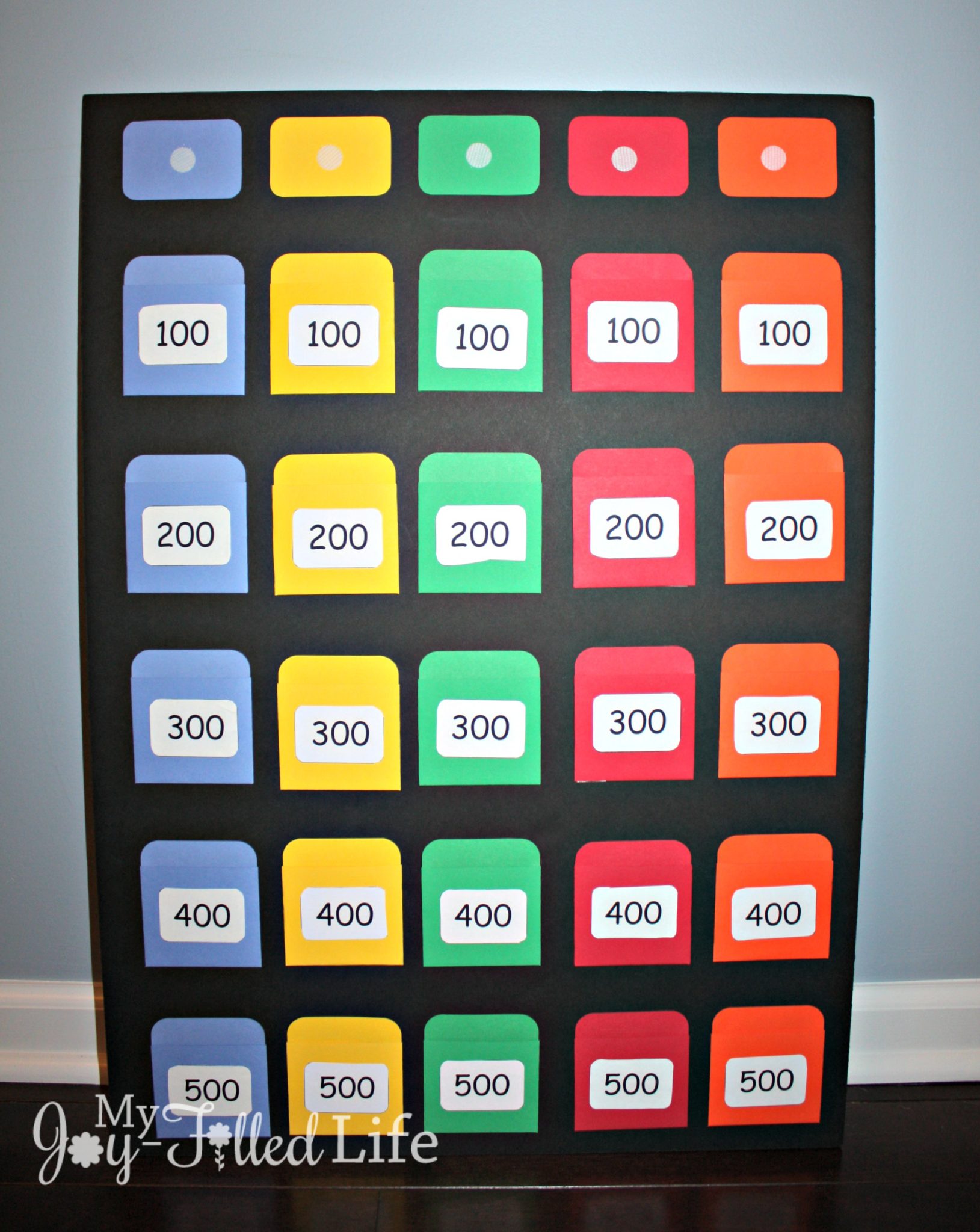 DIY Jeopardy Game Board - My Joy-Filled Life