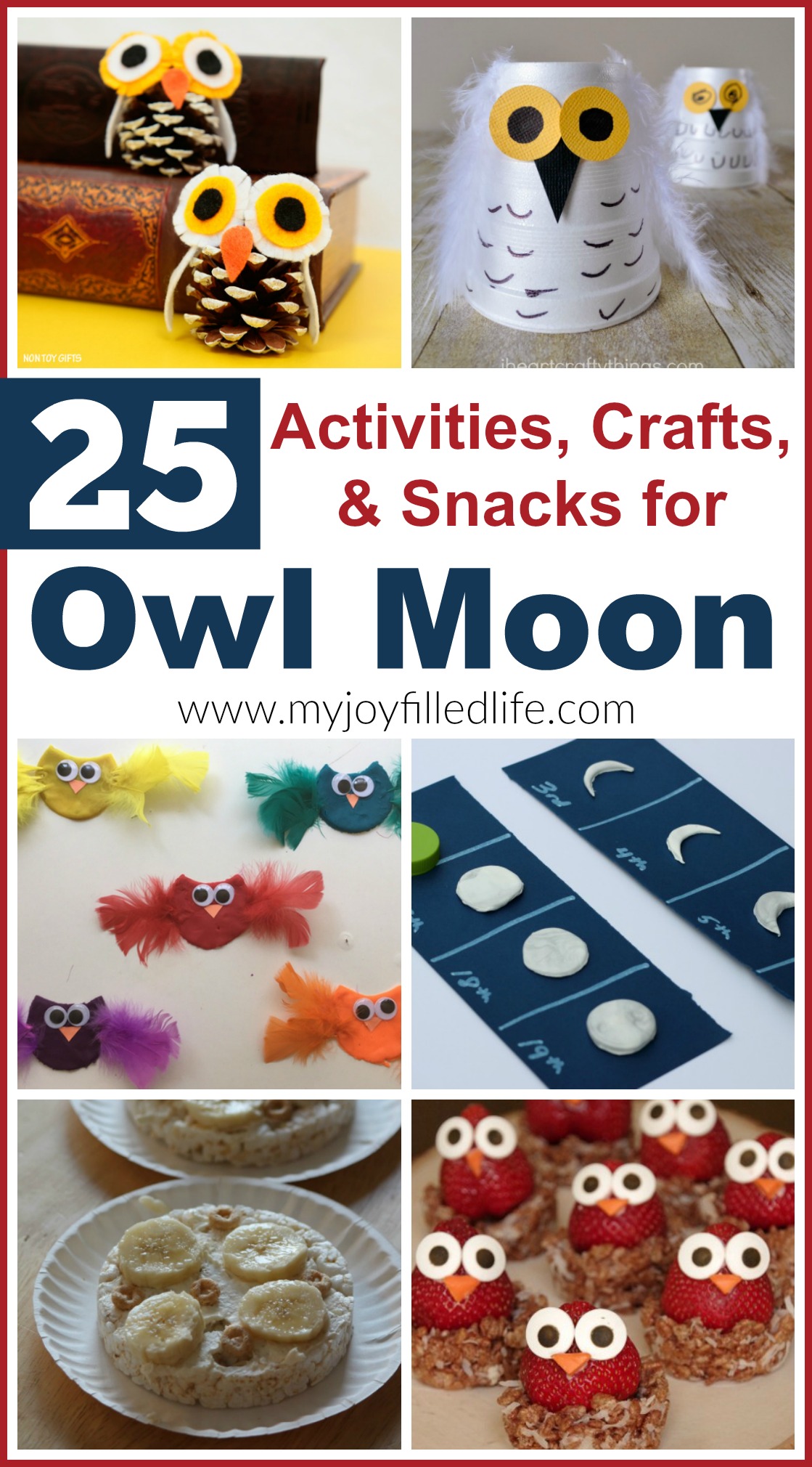Activities, Crafts, and Snacks for Owl Moon