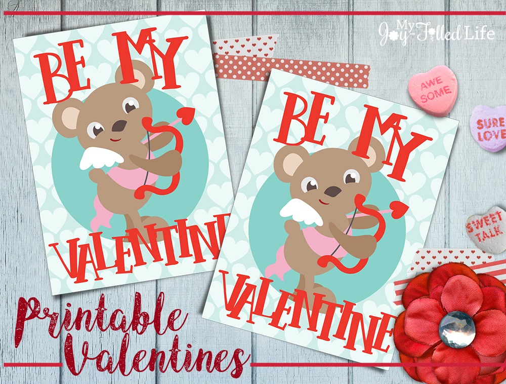 FREE Printable Animal Valentines