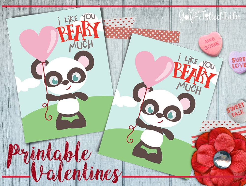 FREE Printable Animal Valentines