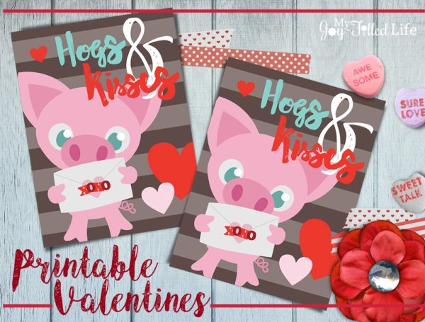 FREE Printable Animal Valentines - My Joy-Filled Life
