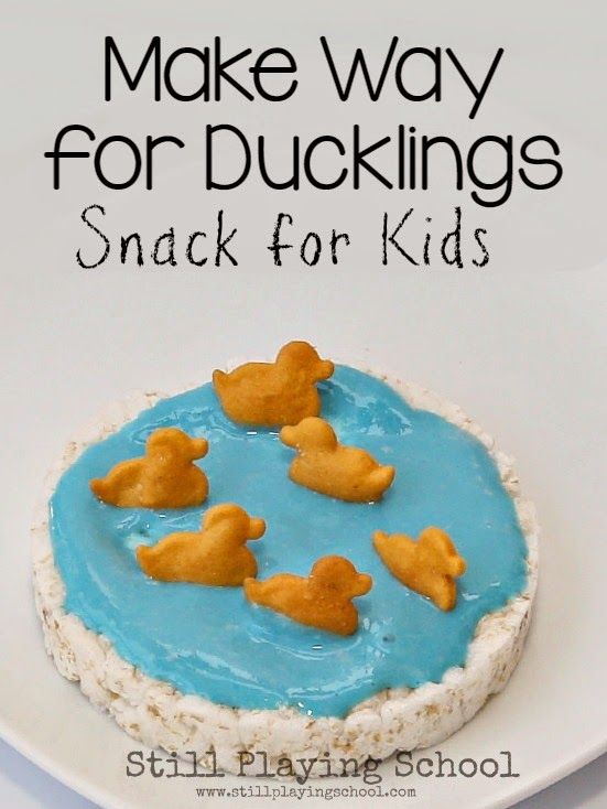   Make Way for Ducklings Rice Cakes from Still Playing School
