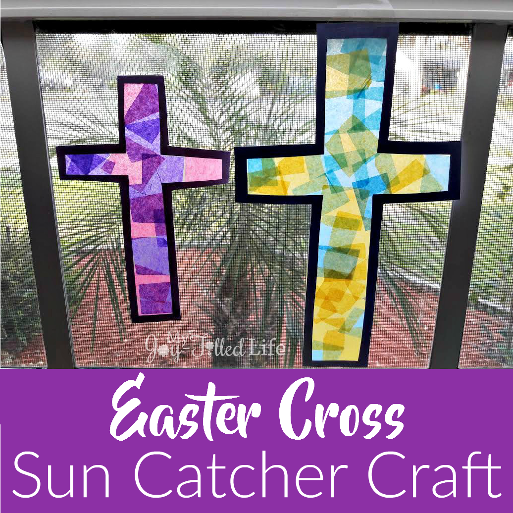 Easter Cross Sun Catcher Craft