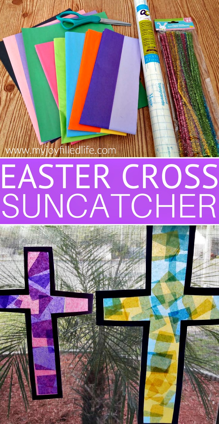 Easter Cross Sun Catcher Craft