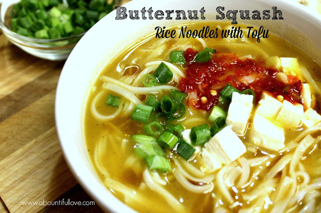 Butternut Squash Noodles with Tofu