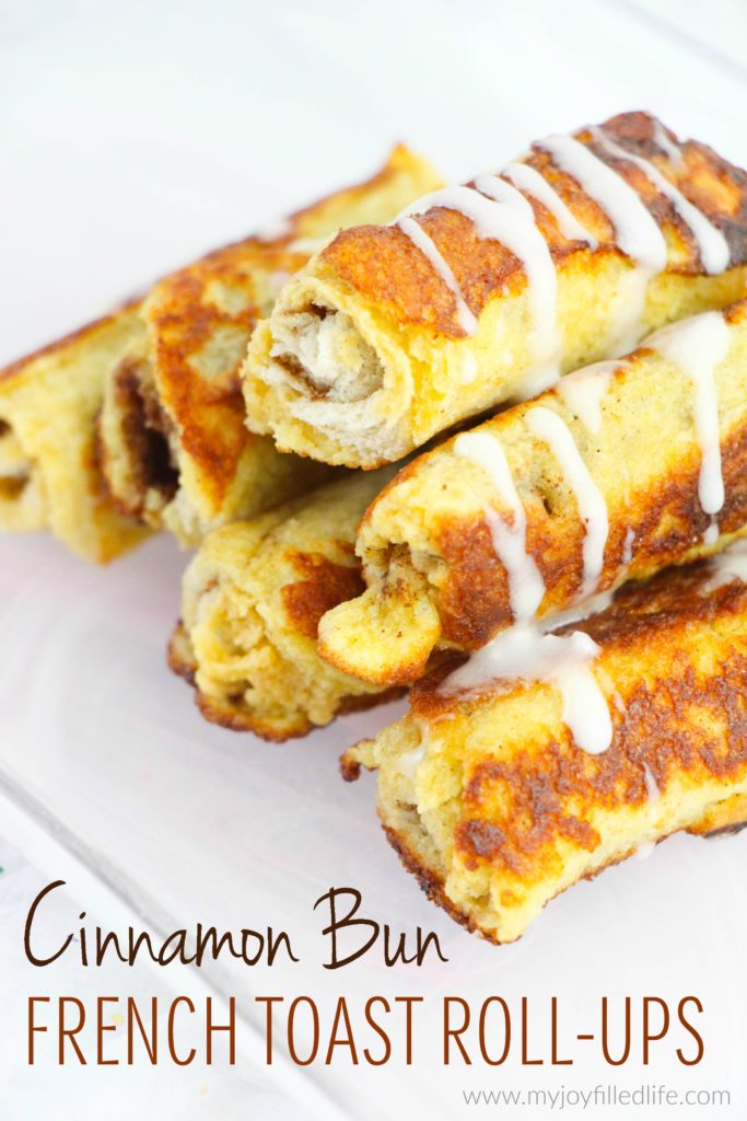 Cinnamon Bun French Toast Roll-Ups