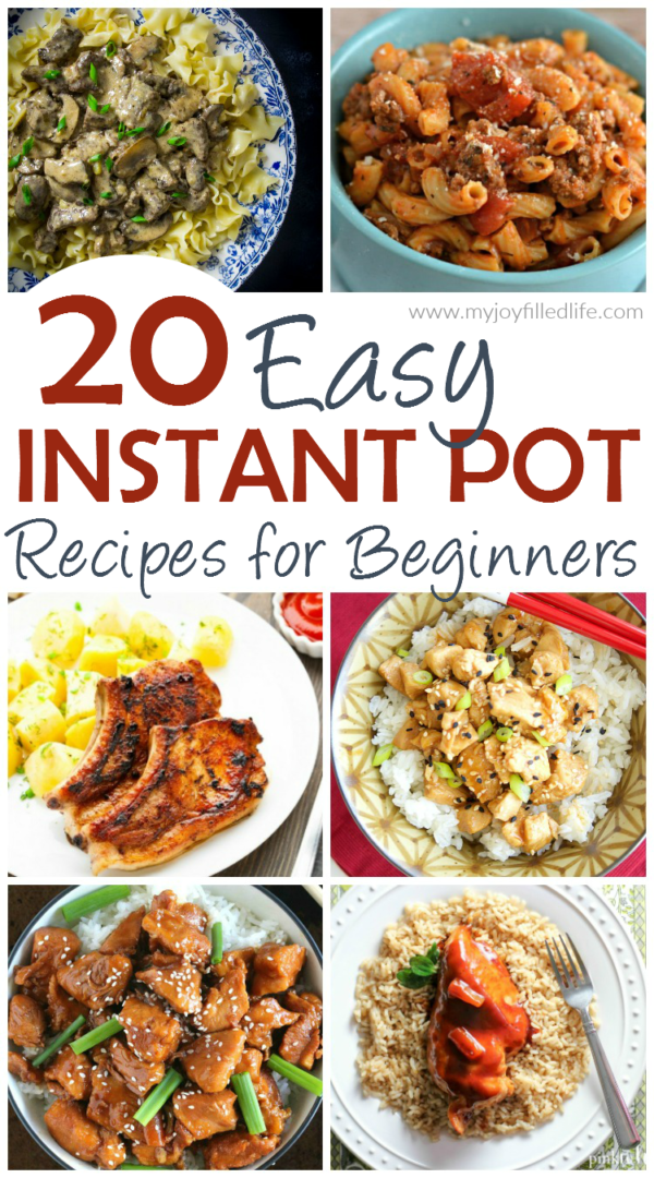 20 Easy Instant Pot Recipes for Beginners - My Joy-Filled Life