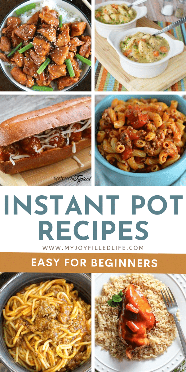 20 Easy Instant Pot Recipes for Beginners - My Joy-Filled Life