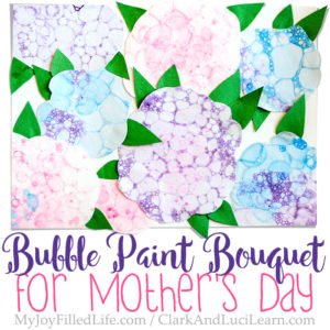 Bubble Paint Bouquets for Mother's Day