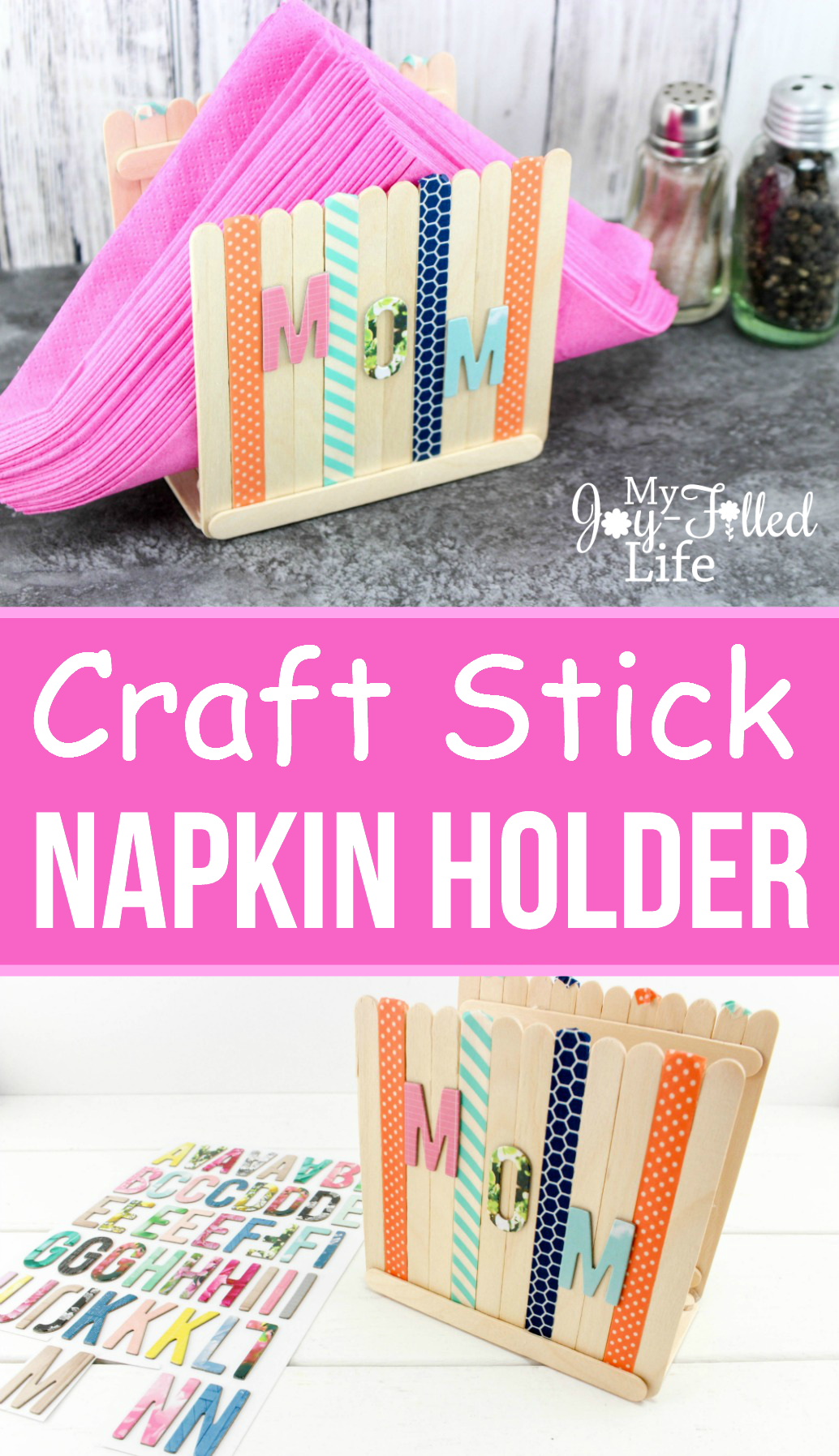 Craft Stick Napkin Holder