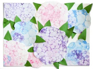 Bubble Paint Bouquets for Mother's Day
