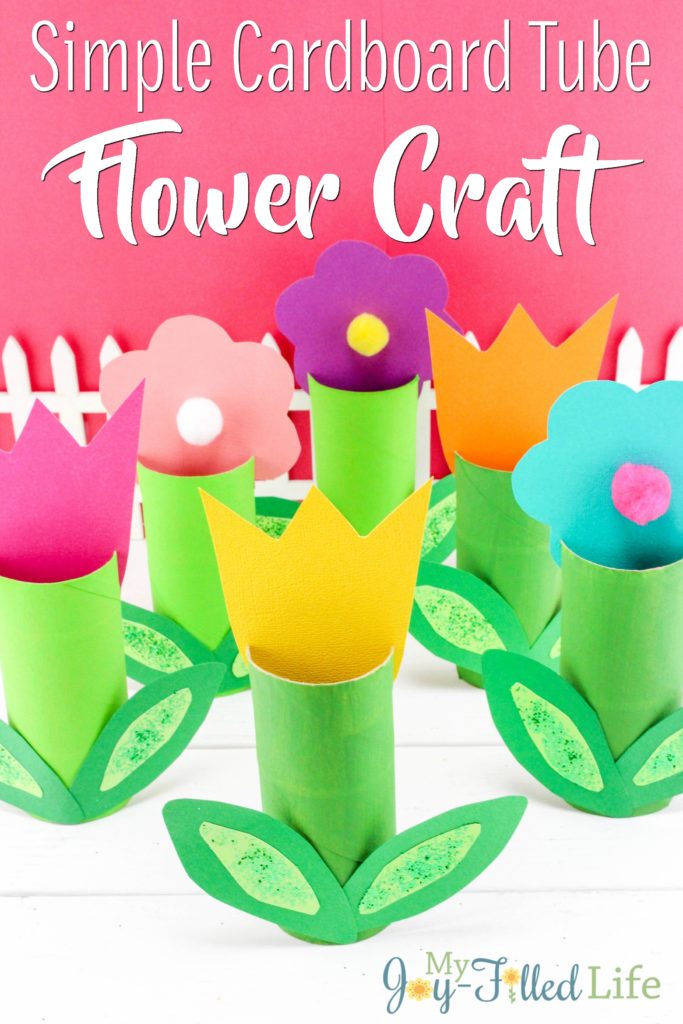 Simple Cardboard Tube Flower Craft