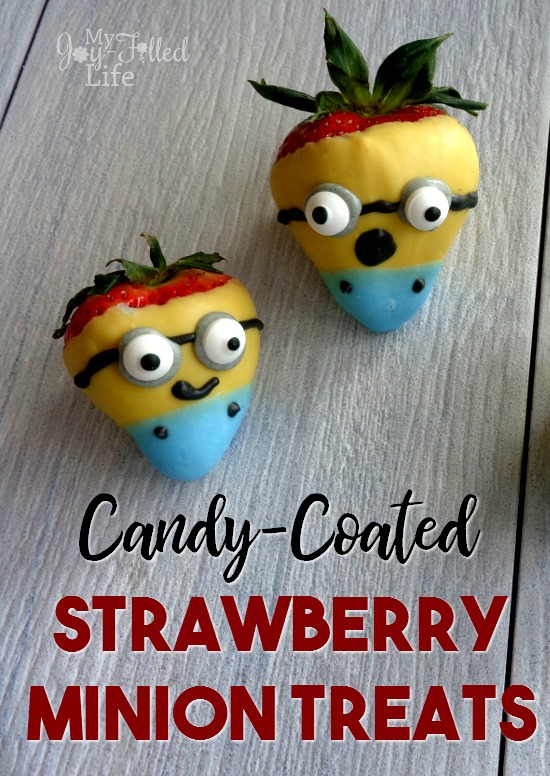 Candy-Coated Strawberry Minion Treats