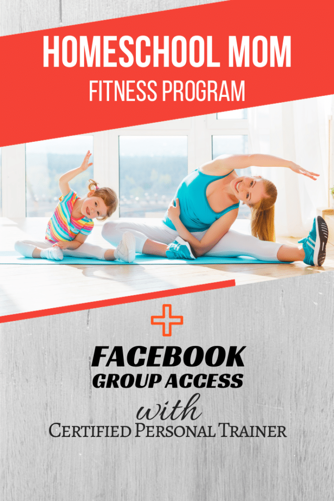 Homeschool Mom Fitness is a program like no other…because it was designed specifically for busy homeschooling moms. Save $7 with code safitness123