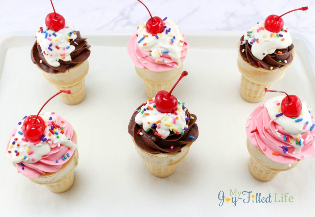 Ice Cream Cone Cupcakes