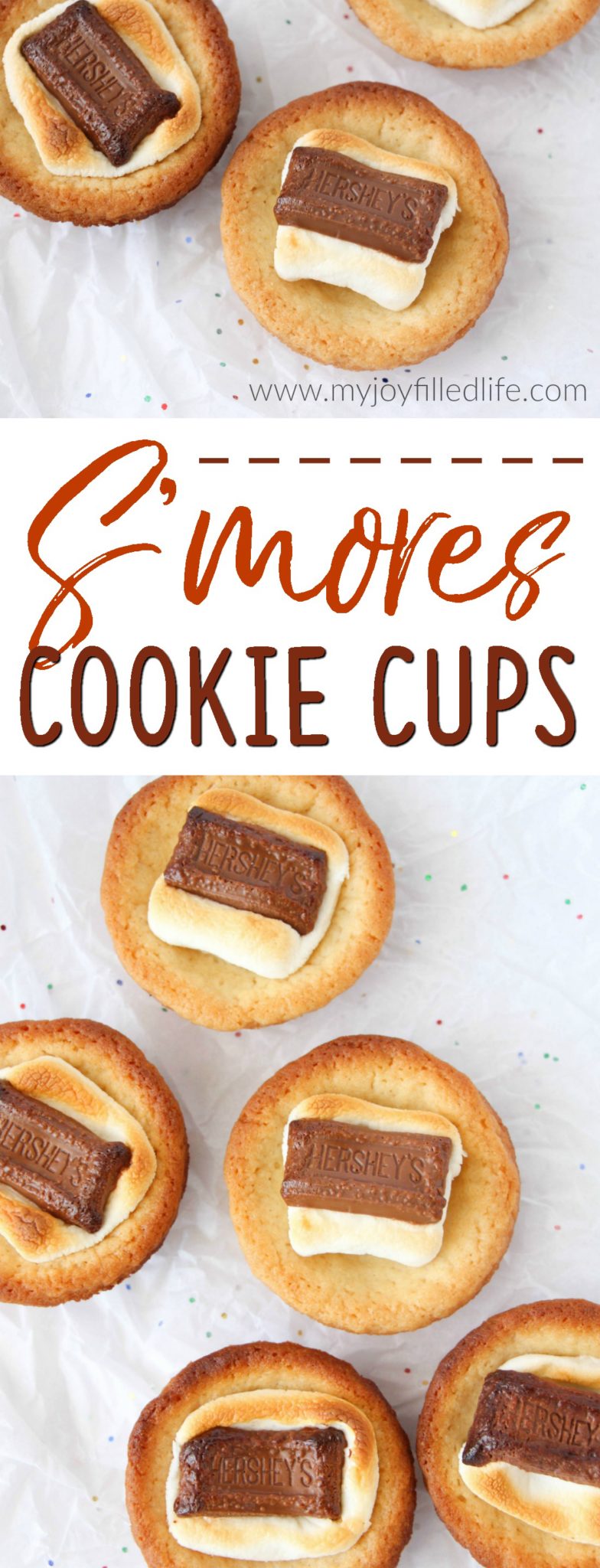 S'mores Cookie Cups are a great way to enjoy the taste of your favorite campfire treat, but without the campfire. These s'mores cookie cups are easy to make, especially when you opt to use premade dough. 