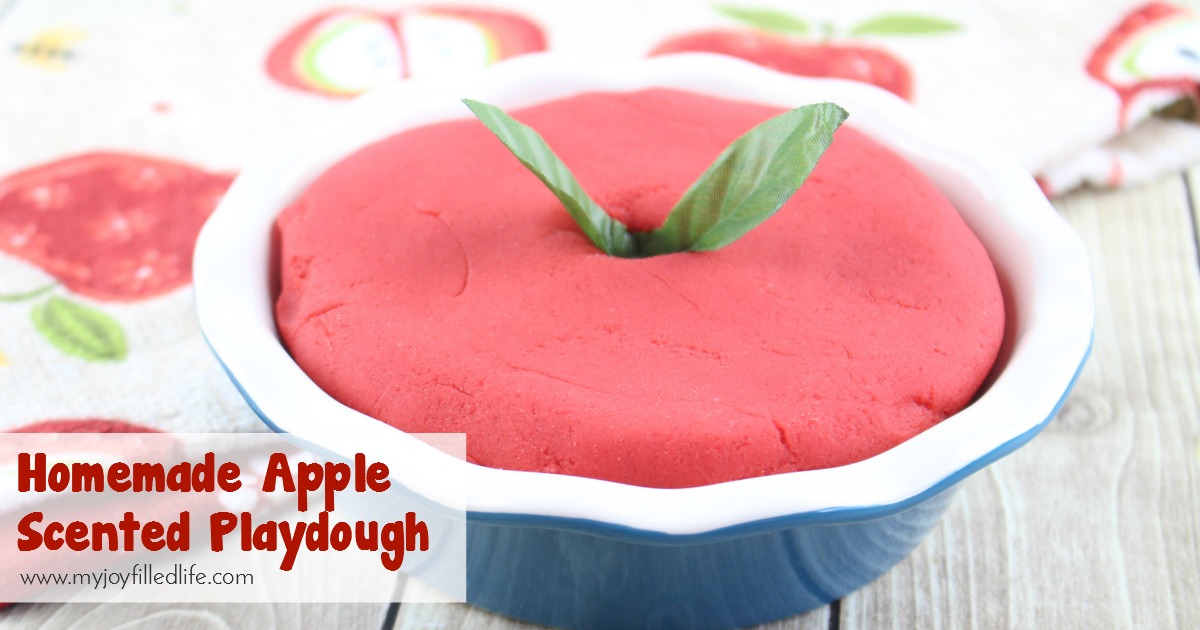 Homemade Apple Scented Playdough