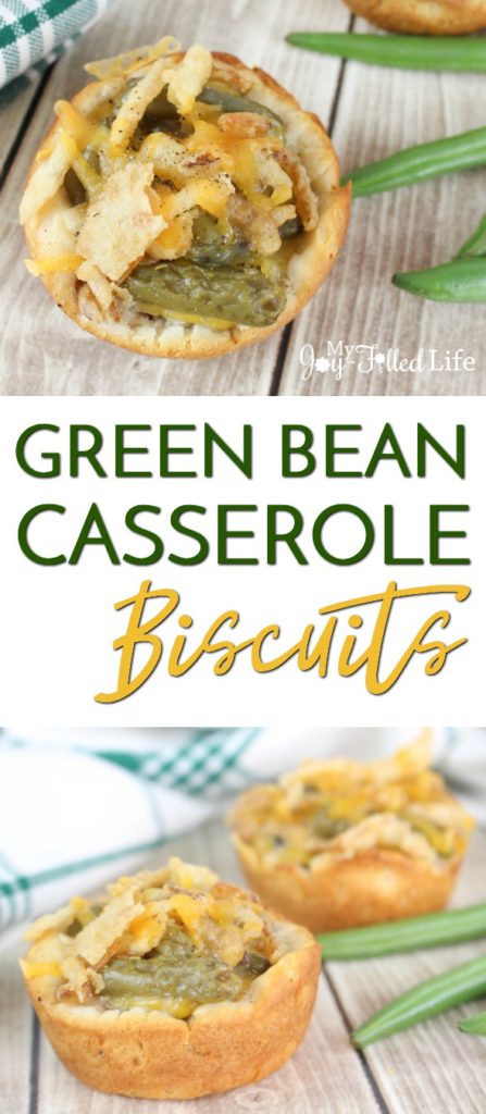 Green Bean Casserole Biscuits - a fun twist on the classic Thanksgiving dish!