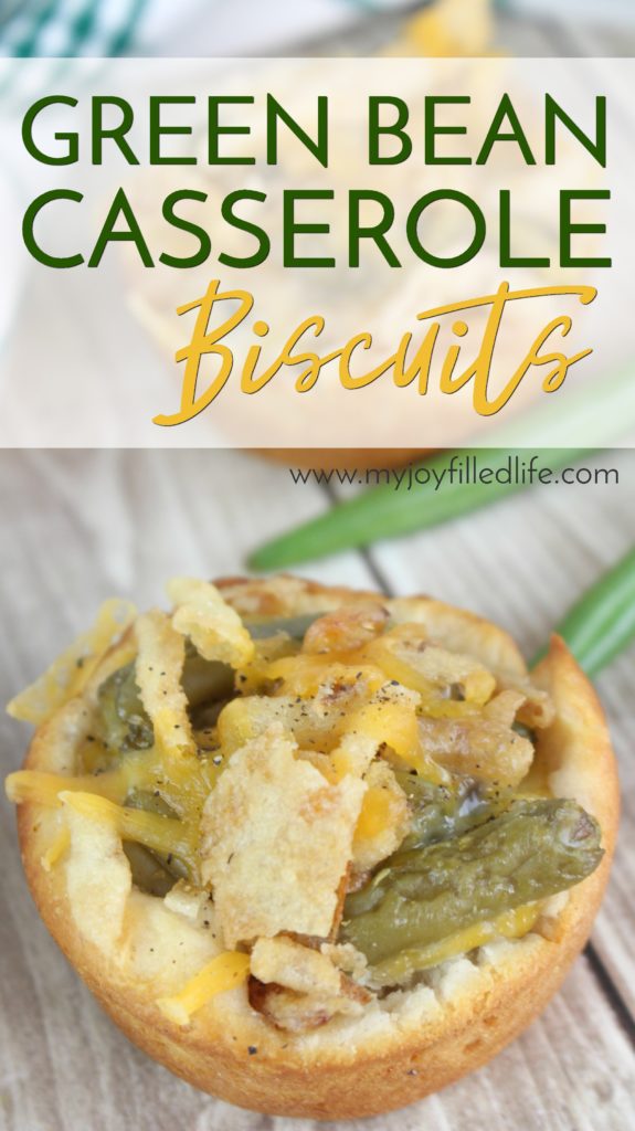 Green Bean Casserole Biscuits - a fun twist on your favorite Thanksgiving dish!