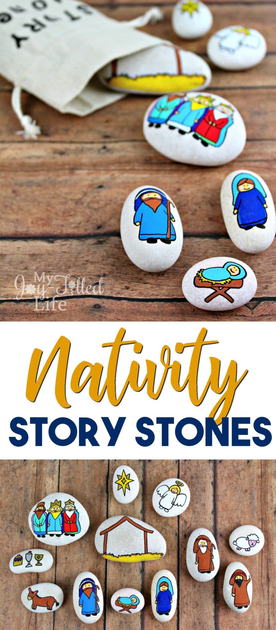 DIY Nativity Story Stones - Crafts on Sea