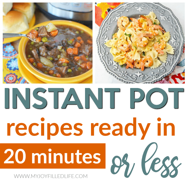 Instant Pot Recipes Ready in 20 Minutes or Less