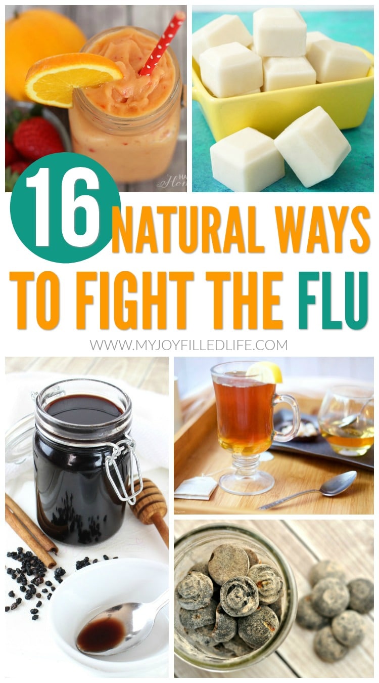 Fight the flu naturally with these home remedies and recipes. #homeremedy #naturalliving #theflu