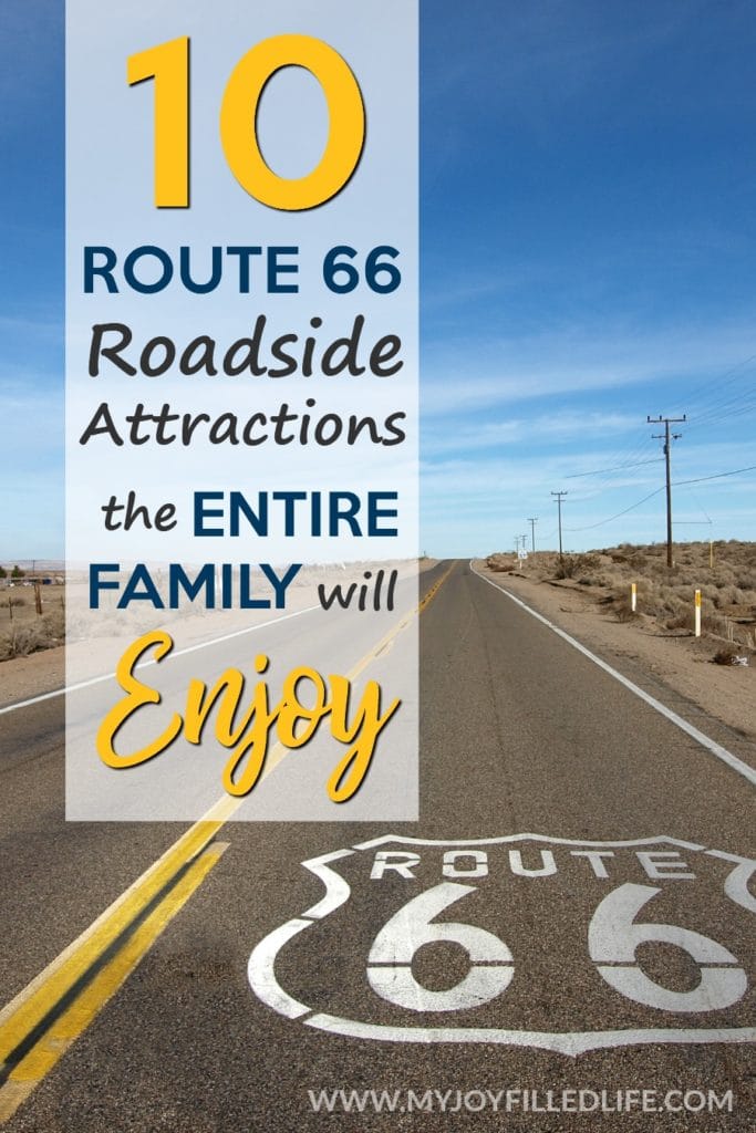 There is something for everyone to see and enjoy along Route 66.  Check out this list of Route 66 roadside attractions that the whole family will love! #roadtrip #route66 #vacation