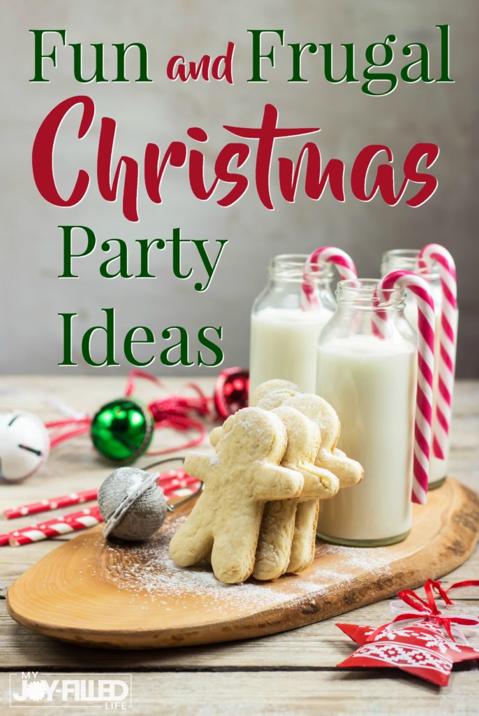 A list of fun and frugal Christmas party ideas to help inspire a cost-effective way to enjoy the holiday without going broke. #Christmasparty #frugalliving #christmasparty #christmas